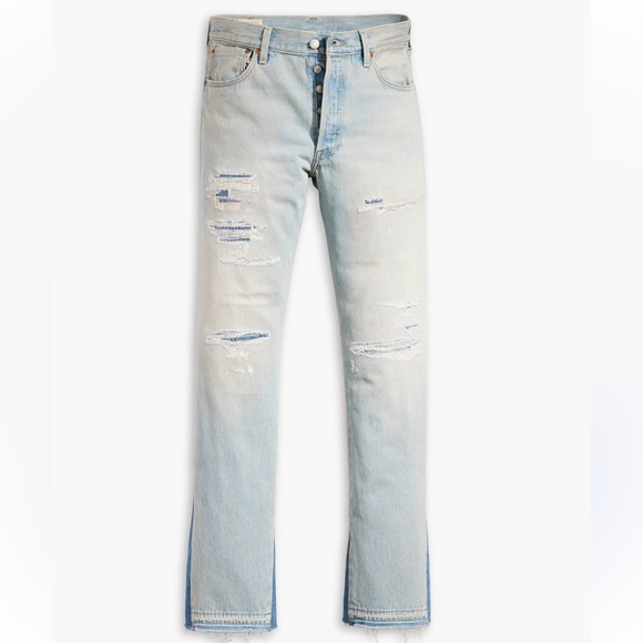 Levi’s 501® ORIGINAL FIT CUSTOMIZED MEN'S DISTRESSED JEANS